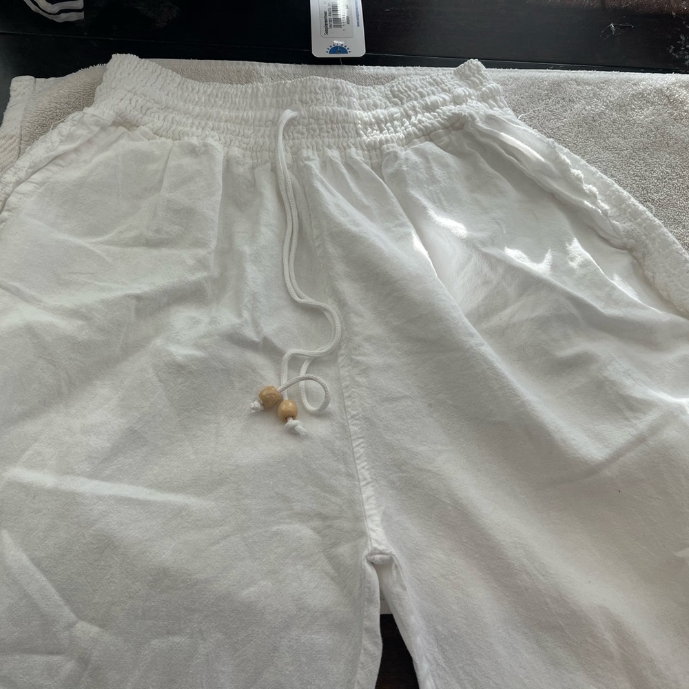 White Women's Track Pants
